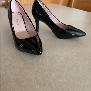 Forever Glossy Black Heels